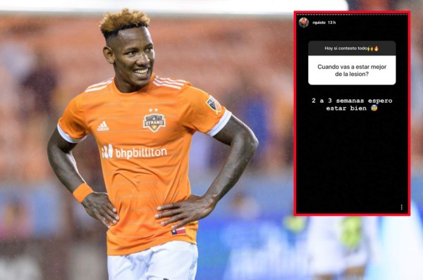 Romell Quioto anunció que estará de dos a tres semanas de baja por lesión